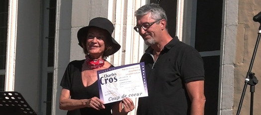 Lucienne Deschamps, académie Charles Cros, et Philippe Massa, comédien